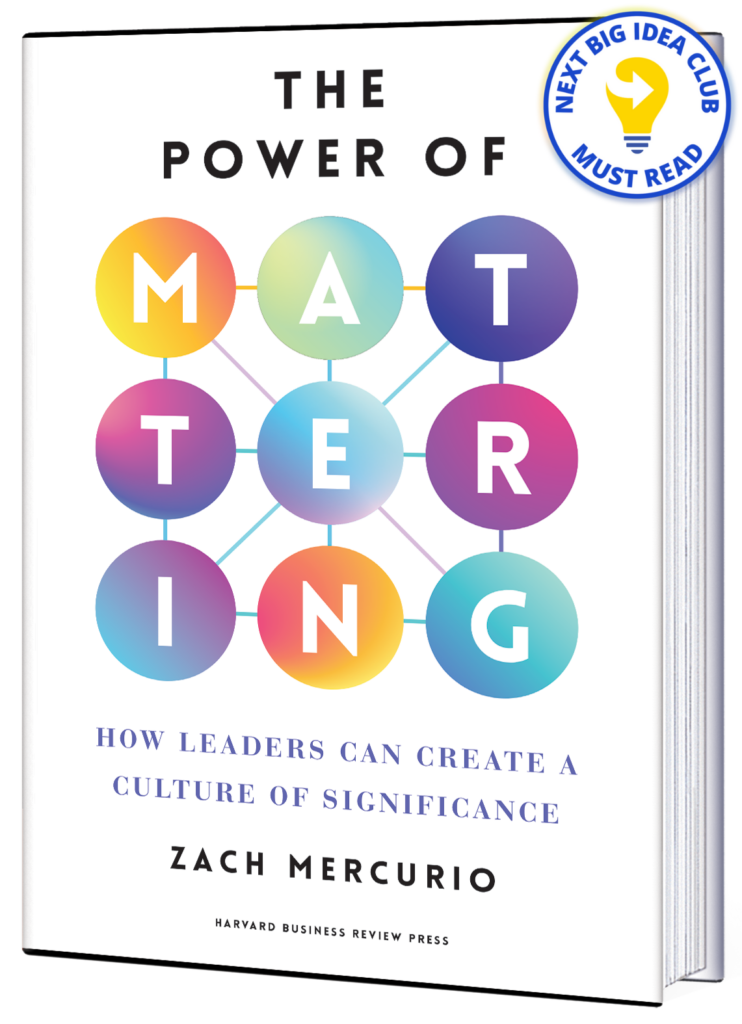 The Power of Mattering book cover